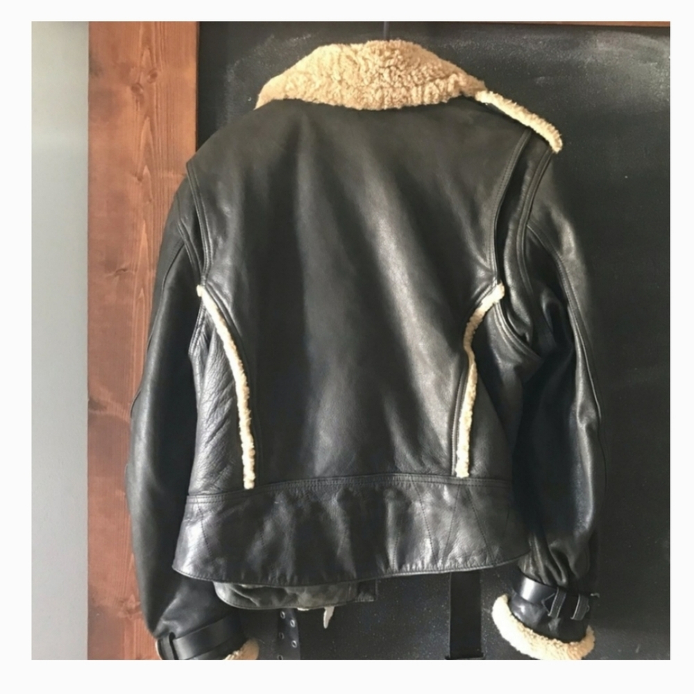 Vintage Harley Davidson Sherpa Leather Jacket - Picture 2 of 4